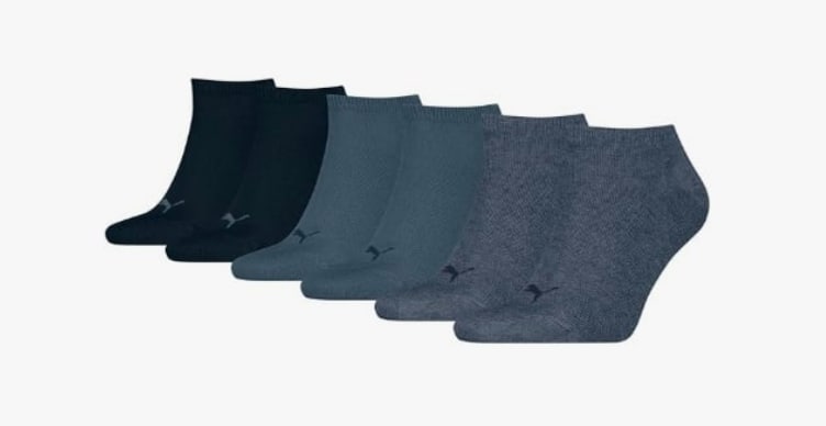 PUMA  Invisible Sneaker - 3 pares calcetines unisex adulto