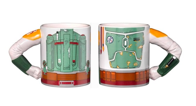 Star Wars Boba Fett Taza 3D con brazos