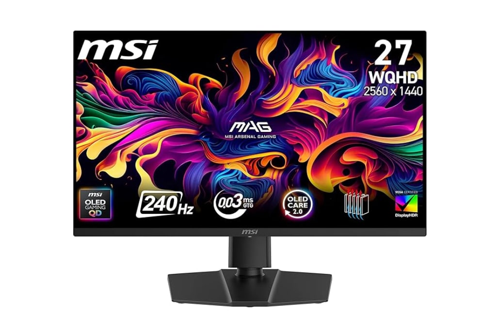 MSI MAG 273QP QD-OLED Monitor Gaming 27" WQHD 240Hz
