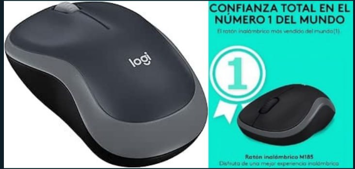 Logitech M185 Ratón Inalámbrico 2.4GHz