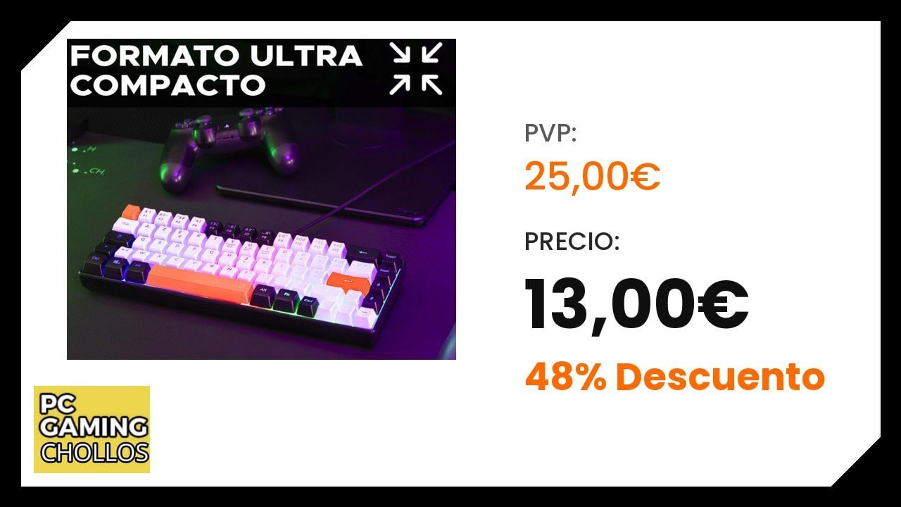 The G-lab Keyz Hydrogen Teclado Semi Mecánico Gaming Silencio RGB Multicolor Pc/PS4/P