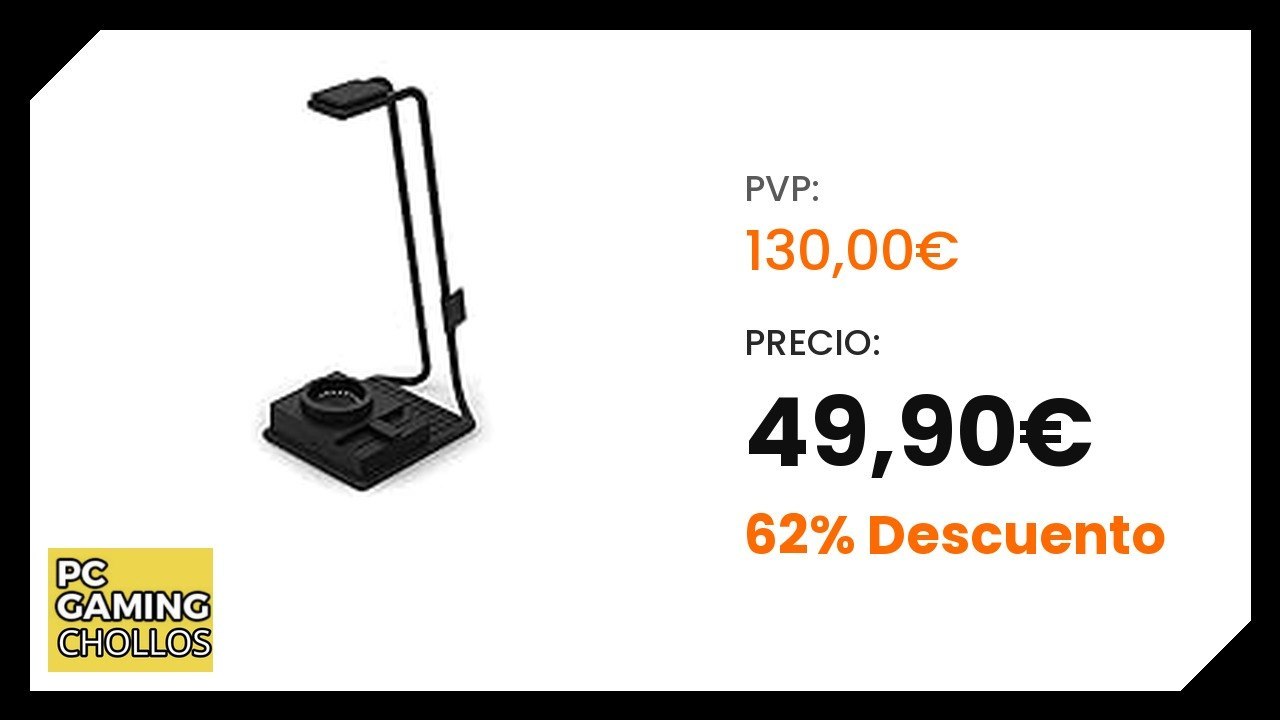 NZXT Relay SwitchMix - Soporte Premium para Auriculares y Mezclador Audio PC Gaming
