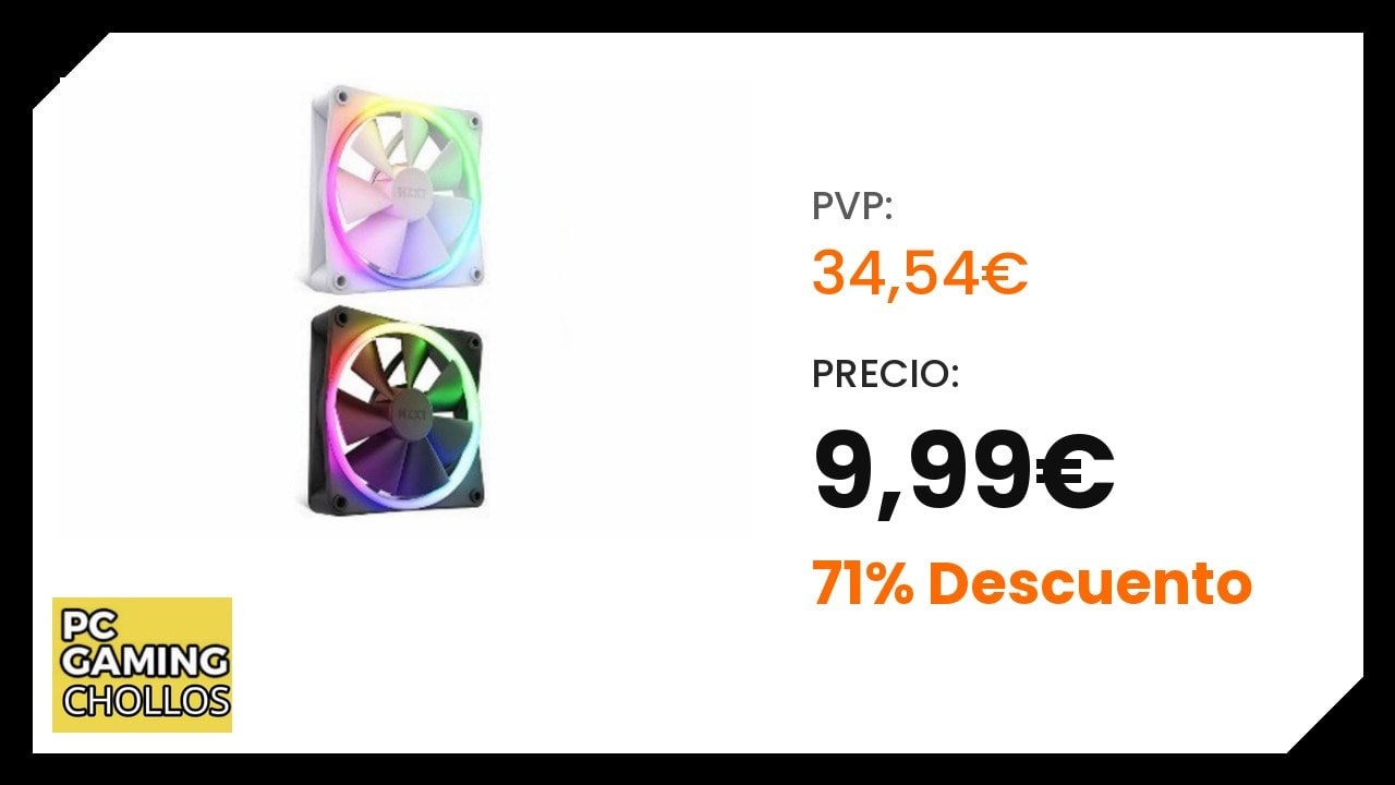 NZXT F120 RGB Duo Ventilador RGB doble cara 120mm