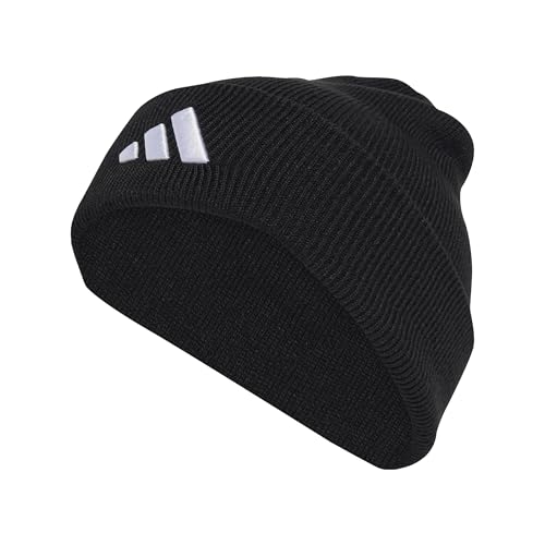 adidas Unisex - Adulto New Logo Beanie Cuff, Black/White, XXS-XS ❗️ 🇪🇸