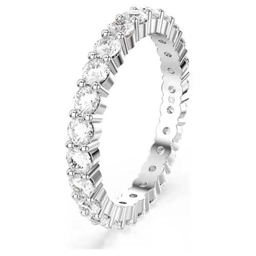 Swarovski Anillo Matrix Vittore, Con Imponentes Piedras Transparentes que Brillan Des