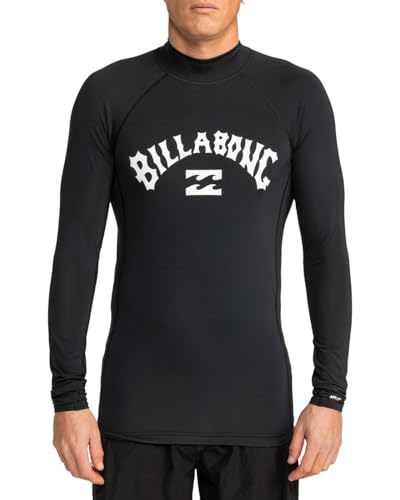 Billabong Logo Surf LS Rashguard, Negro para Hombre - L ❗️ 🇪🇸