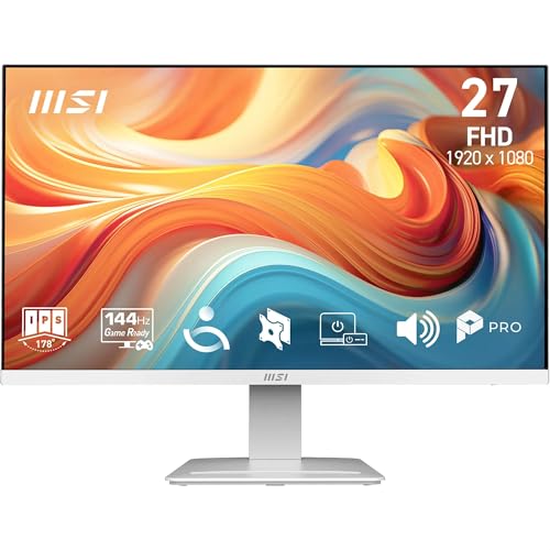 MSI Pro MP273WA E14A Monitor Profesional de 27" FHD, 1920 x 1080 IPS, 144 Hz, 1 ms, C