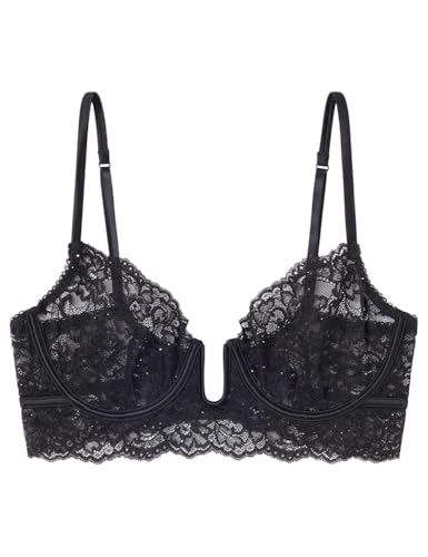 Women'secret Sujetador Bustier Con Aros Sequins Lace Collection, 95B ❗️ 🇪🇸