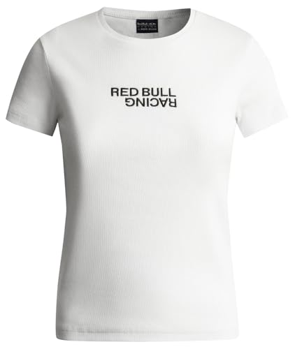 Red Bull Racing X Pepe Jeans Camiseta elástica para Mujer, Color Blanco (Blanco), Tal