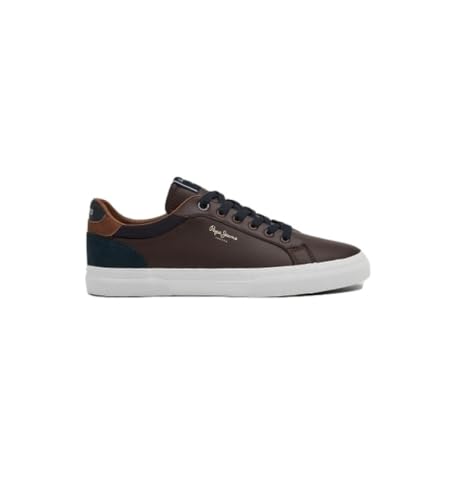 Pepe Jeans Zapatillas De Piel Kenton Court Marrón ❗️ 🇪🇸