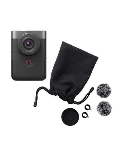 Canon Powershot V10 Vlogging Kit + Accesorios, Cámara Vlogging y Streaming, Sensor 1"