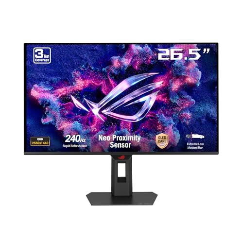 ASUS ROG Strix XG27AQDMES - Monitor Gaming de 27 Pulgadas, 1440p QD-OLED, 240 Hz, Neo