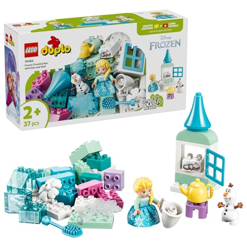 LEGO Duplo Disney Frozen: Caja Creativa con Elsa y Olaf – Juego Educativo para Motric