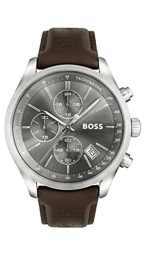 BOSS Reloj Cronógrafo de Cuarzo para hombre Colleción Grand Prix con Correa en piel o