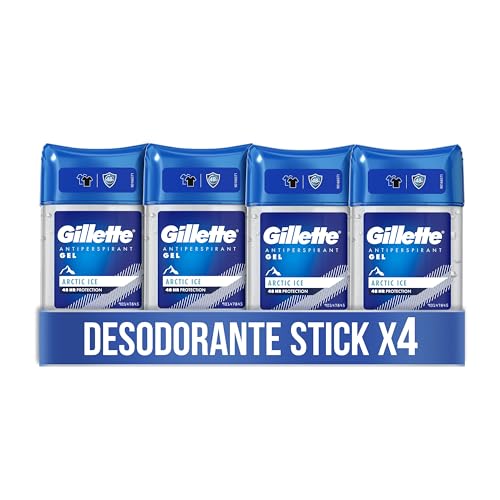 Gillette Clear Gel Artic Ice Antitranspirante Y Desodorante Hombre 4x70ml ❗️ 🇪🇸