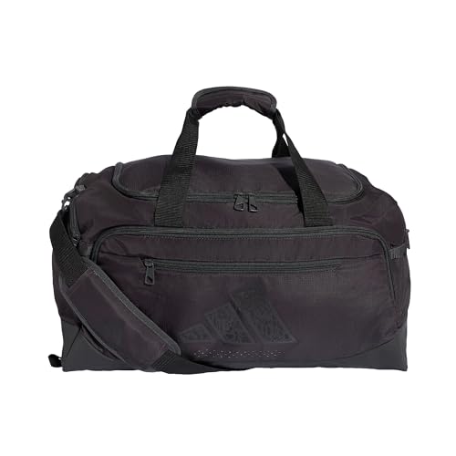 adidas Unisex Adulto Training Defender Graphic Duffle Bag Small DuffelBag, Carbon/Bla