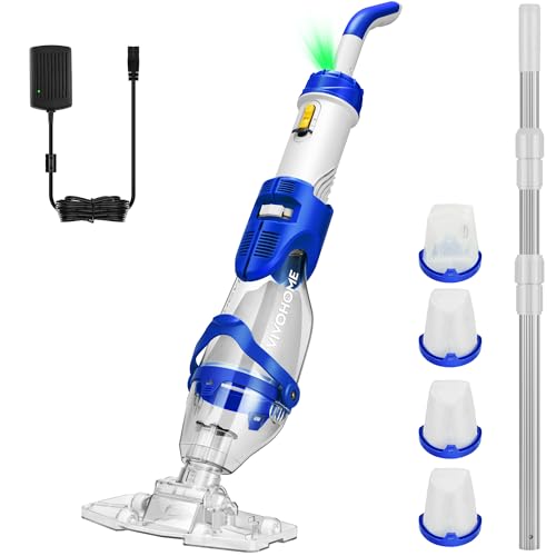 VIVOHOME Limpiador Portátil para Piscina con Pértigas Telescópicas 250cm ❗️ 🇪🇸