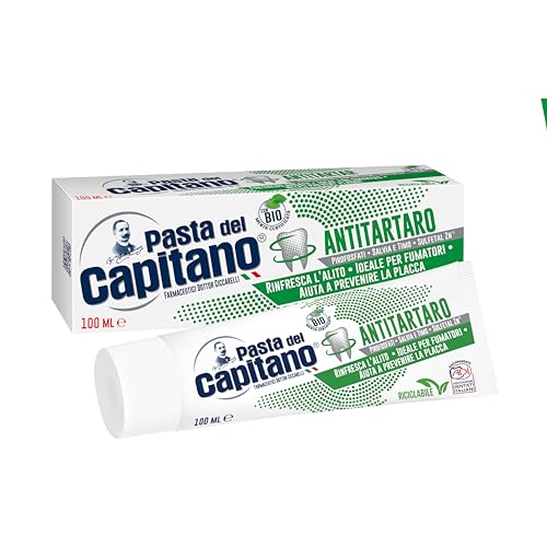 Pasta del Capitano, Dentífrico Antitártaro Bio, Brinda Frescura y Refresca el Aliento