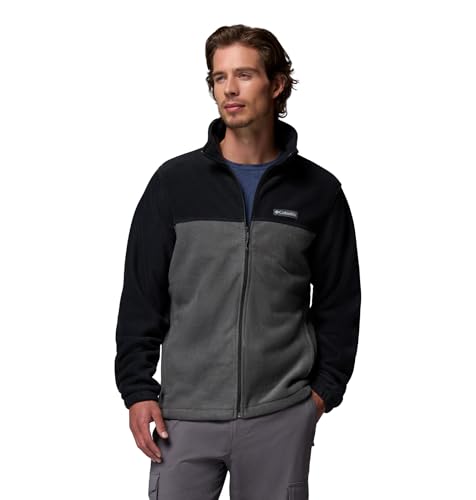 Columbia Steens Mountain Full Zip 2.0, Forro Polar Hombre, Black, Grill, L | Chaqueta
