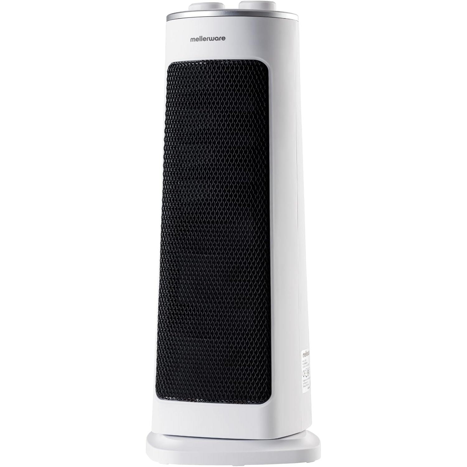 Mellerware - Calefactor Cerámico Oscilable Homy! 2000W 3 Funciones (Incluido Ventilad