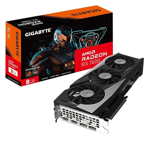 Tarjeta Gráfica Gigabyte Radeon RX 7600 GAMING OC 8GB GDDR6