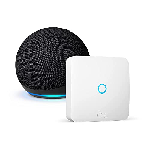 Ring Intercom + Echo Dot (Última generación), Antracita, abre el portal con la voz a 