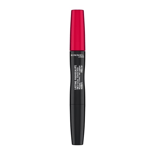 Rimmel, Lasting Provocalips, Labial fijo, 500 Kiss the town red, Paso 1: 2,3mL, Paso2