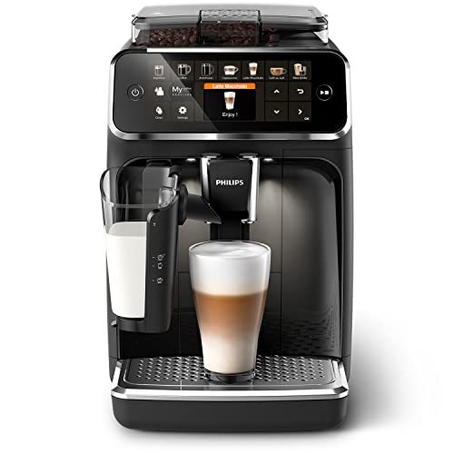 Philips Serie 5400 Cafetera Superautomática - Sistema de Leche LatteGo, 12 Variedades