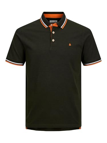 Jack & Jones JJEPAULOS - Polo de Manga Corta para Hombre, de algodón, Talla Grande, V