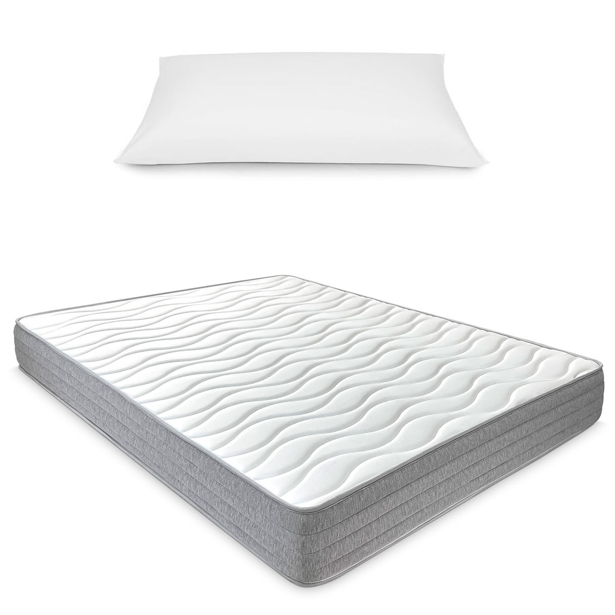 Colchón Viscoelástico Nora  Firme, Reversible y Ergonómico Incluye Almohada(s)