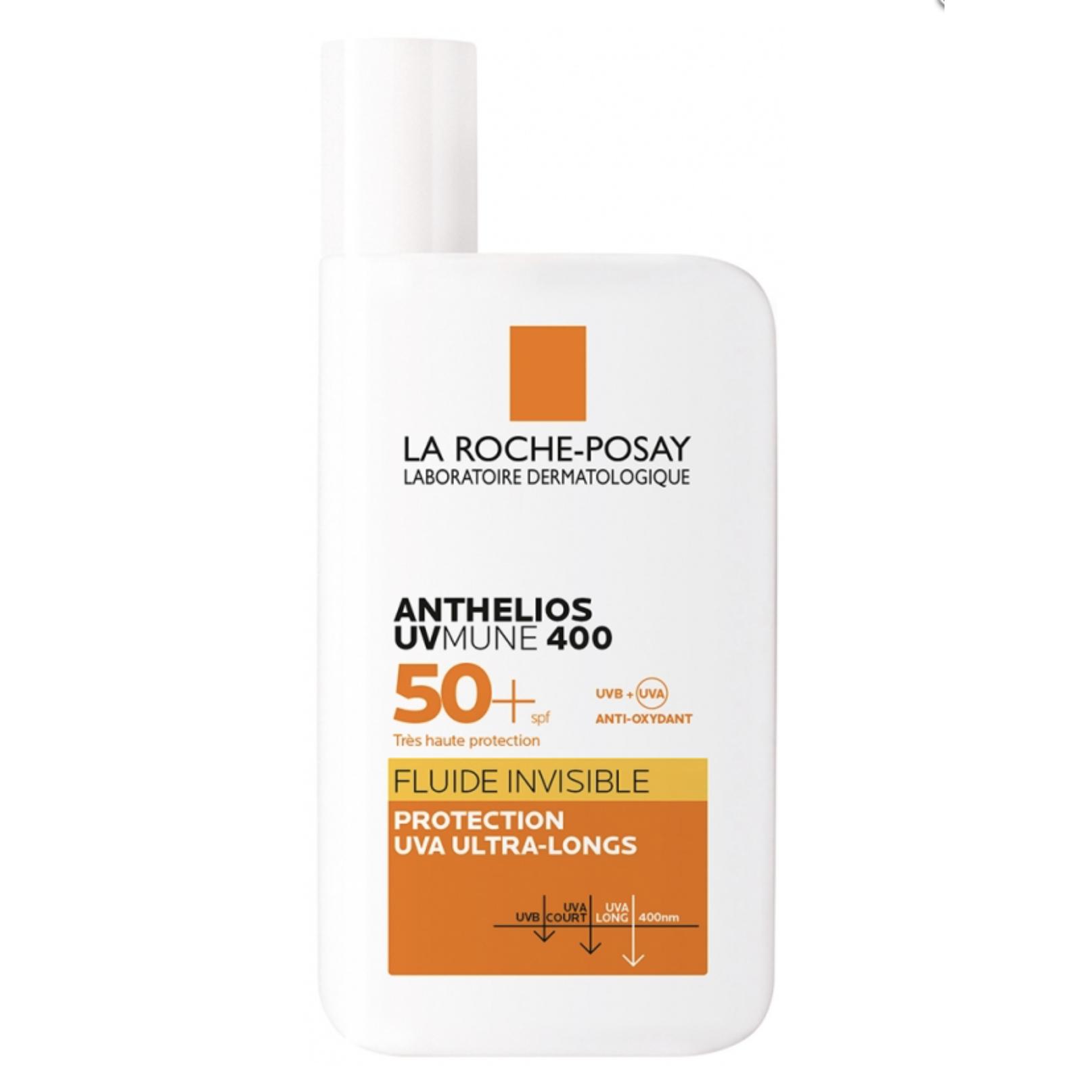 LA ROCHE-POSAY - Anthelios UVMune 400 Crema Solar Fluida Invisible Sin Perfume SPF 50