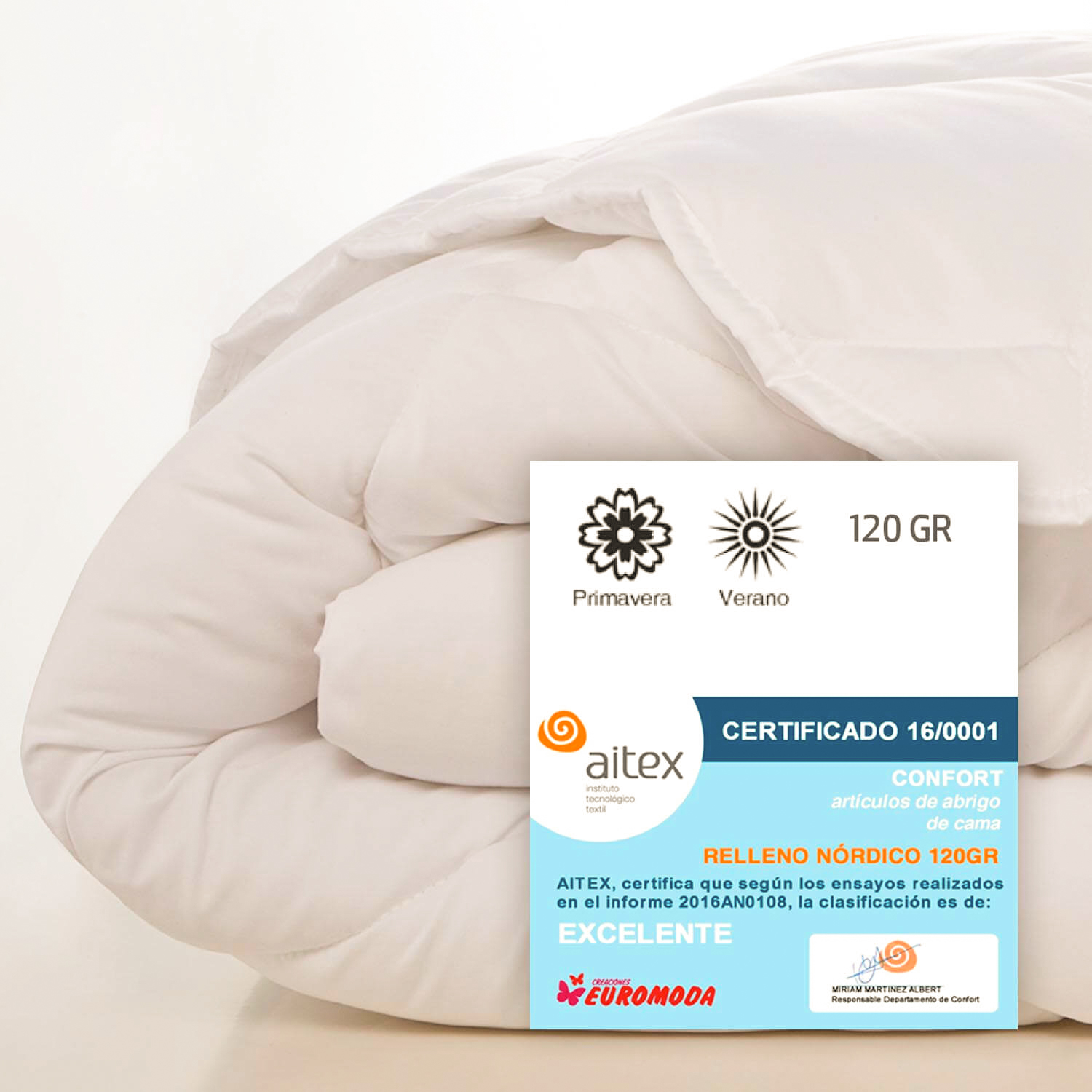 NATURALS - Relleno Nórdico Microfibra - Cuatro Gramajes Disponibles