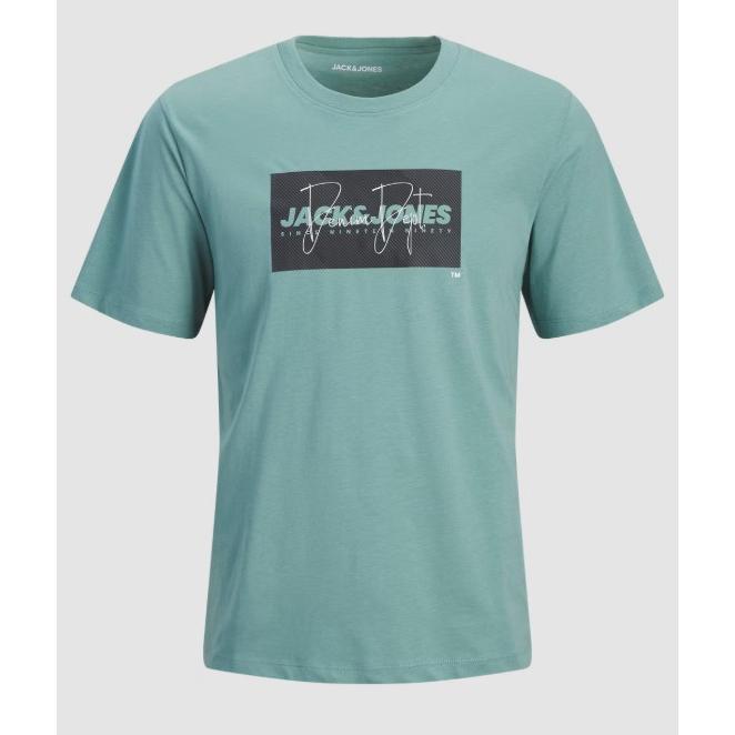 Jack & Jones Camiseta Hombre Manga Corta Cuello Redondo Regular Fit Algodón Casual Bl