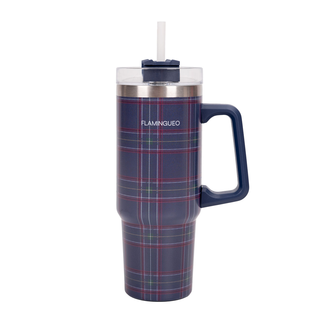 Flamingueo Vaso Térmico 0.9L - Termo Acero Inoxidable con Pajita, Frío 24h Caliente 1