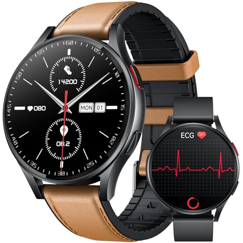 Smartwatch Reloj Inteligente Hombre con ECG：1.43" AMOLED Pantalla Táctil Deportivo Sm