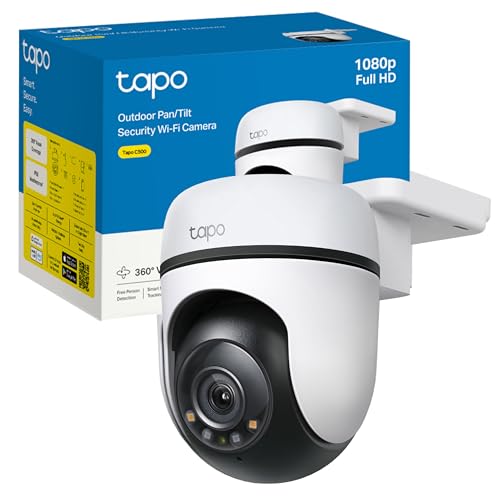 Tapo C500 - Cámara de Vigilancia WiFi Exterior 360º, 1080p, Detección IA