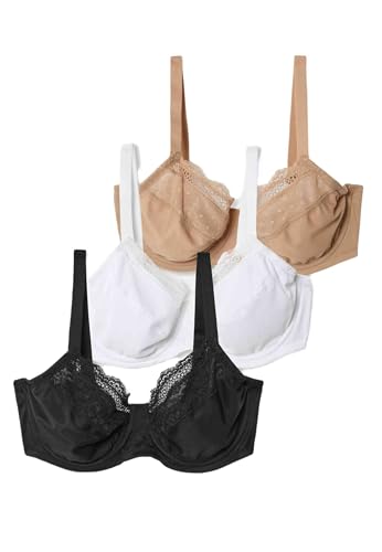 Marks & Spencer Pack de 3 Sujetadores reductores de Copa Completa con Aros para Copas
