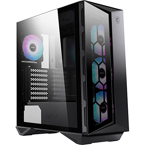 MSI MPG GUNGNIR 110R Caja PC Media Torre - Vidrio Templado, ATX, M-ATX y Mini-ITX, 4 