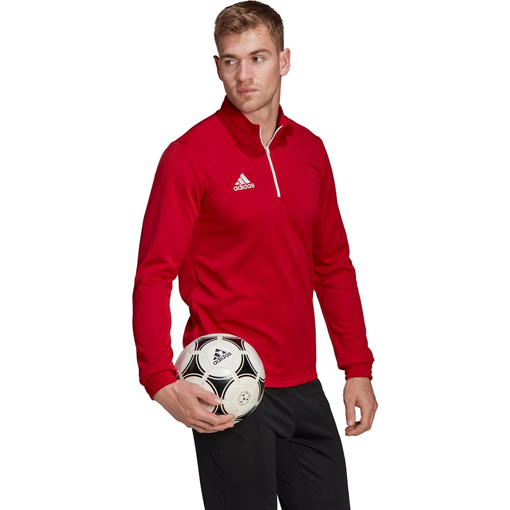 Adidas Sudadera Deportiva Entrenamiento Entrada 22 para Hombre, Azul, Rojo y Negro