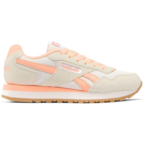 Reebok Zapatillas Glide para Mujer, Color Chalk/FUTUREPEACH/FTWRWHITE, Talla 35 EU