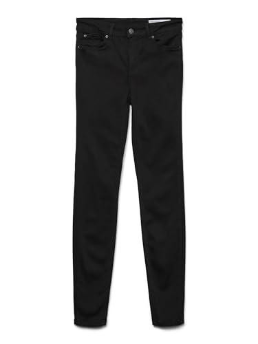 Vero Moda Vmlux Nw Super S Jeans Ba037 Ga Noos, Vaqueros Mujer, Negro (Black), XXS / 