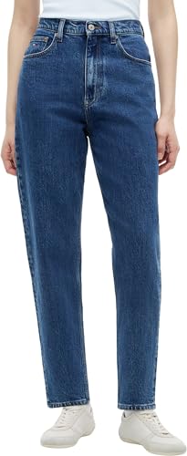 Tommy Jeans Women Jeans 90s Mom High TaperedDW0DW23464 Denim (Denim Medium), 33W / 32