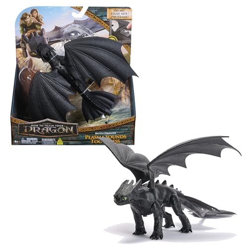 Dreamworks Dragons - Figura Dragón Desdentao de Batalla de Cómo Entrenar a tu Dragón 