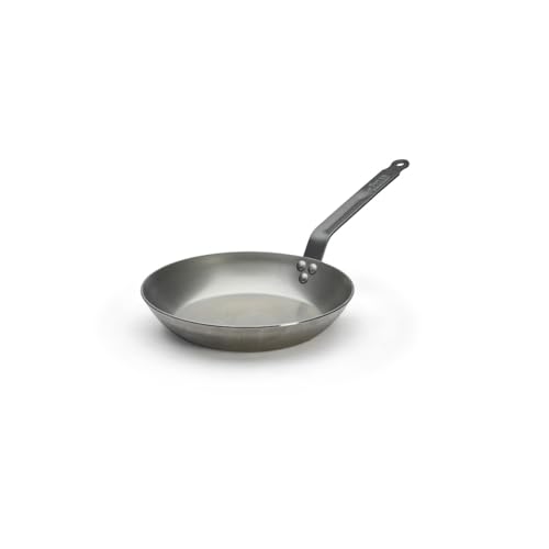 De Buyer Industries Coupe Lyonnaise Carbone Plus - Sartén, mango con chapa de hierro,