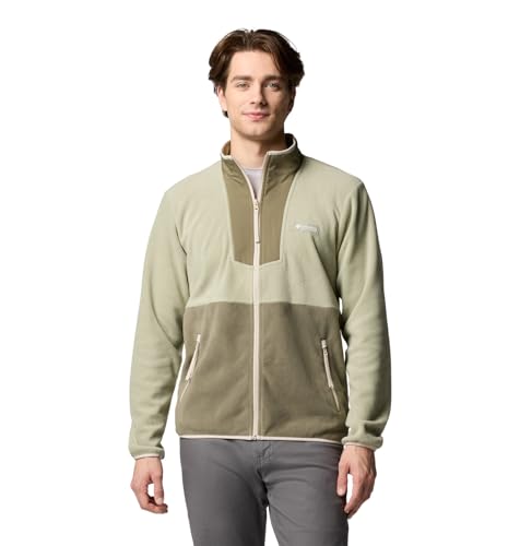 Columbia Men's Sequoia Grove Full Zip Fleece, Full Zip Fleece Jacket, Safari/Stone Gr