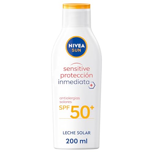 NIVEA SUN Sensitive Protección Inmediata Antialergias Solares Leche Solar FP 50+ (1 x
