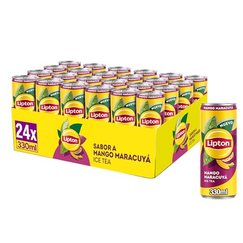 Lipton Mango maracuyá 330ml, Refresco de Té, Pack de 24 x 330 ml ❗️ 🇪🇸