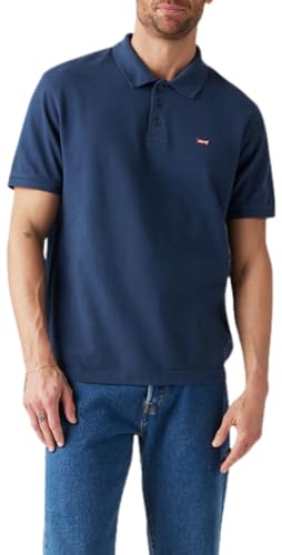 Levi's Housemark Polo Camiseta, Dress Blues D, L Hombre ❗️ 🇪🇸