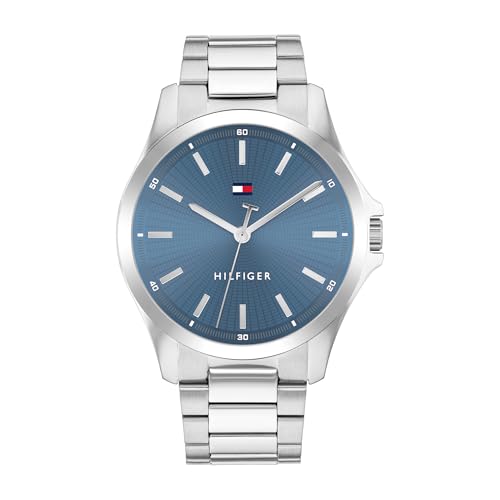 Tommy Hilfiger Reloj con Movimiento de Cuarzo de Tres Manecillas para Hombre con Corr