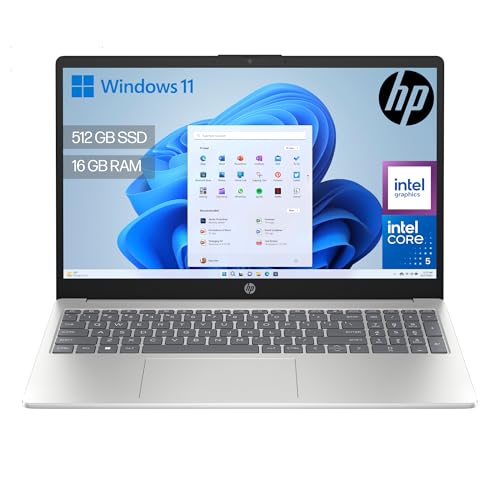 HP 15-fd0403ns - Ordenador portátil de 15.6" FHD (Intel Core 5 120U, 16GB RAM, 512GB 
